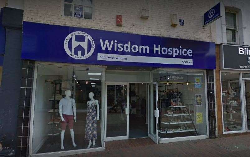 The Wisdom Hospice shop in Chatham High Street. Picture: Google Streetview.