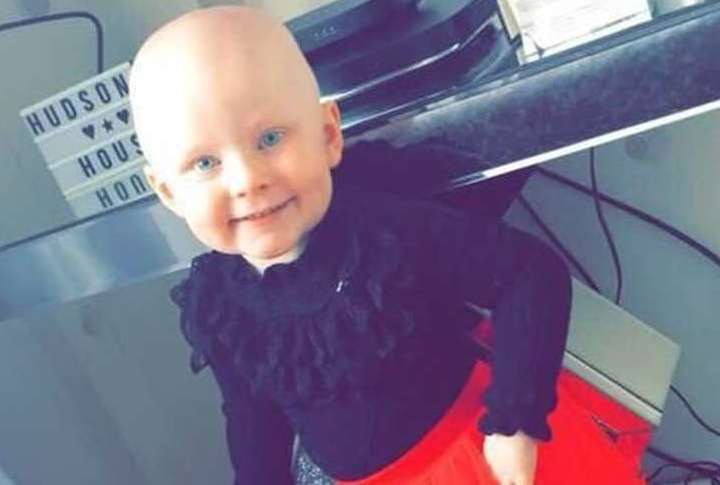 Lilly Hudson, 3, was diagnosed with cancer in 2017. Picture: Lara Leyser