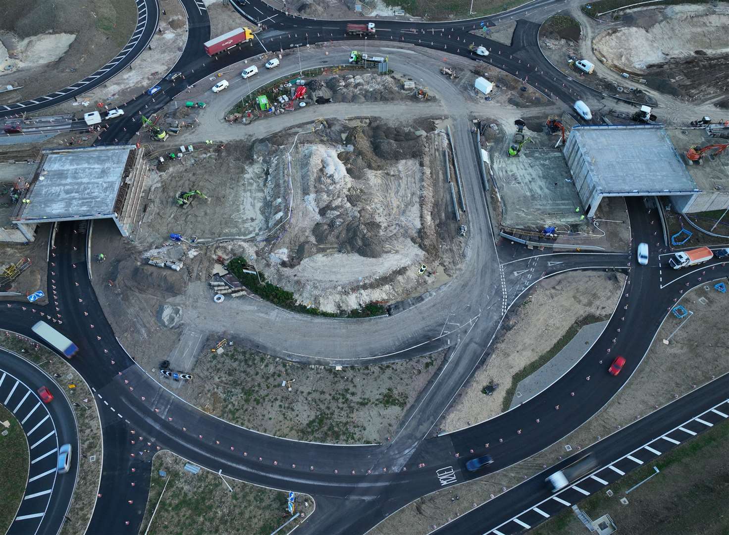 The Stockbury roundabout is getting a massive refurbishment. Picture: Phil Drew