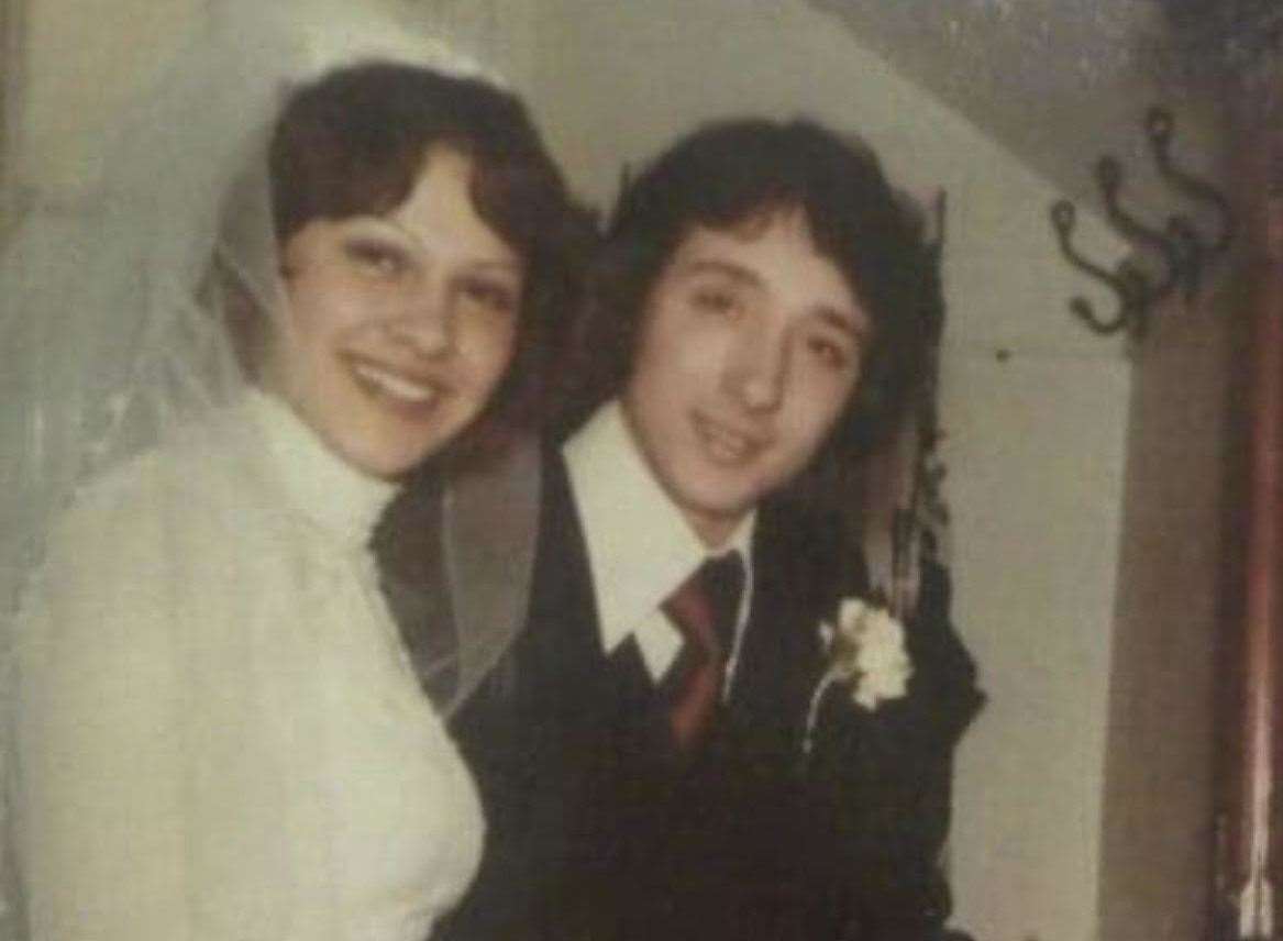 Fiorindo and Theresa Necchi-Ghiri at their wedding day at St John’s Church in Gravesend