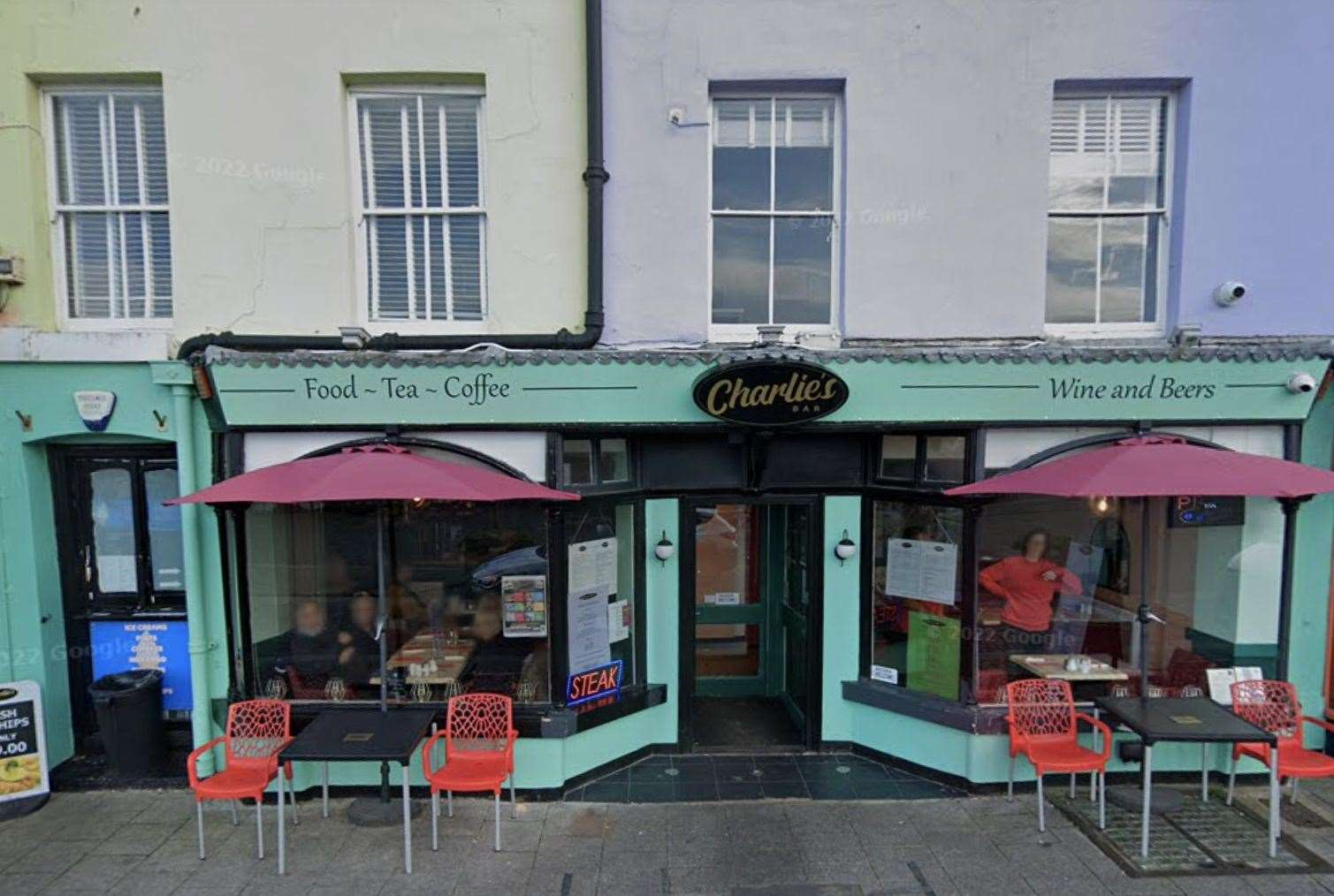 Charlie's Bar in The Parade on the Margate seafront has closed suddenly. Picture: Google
