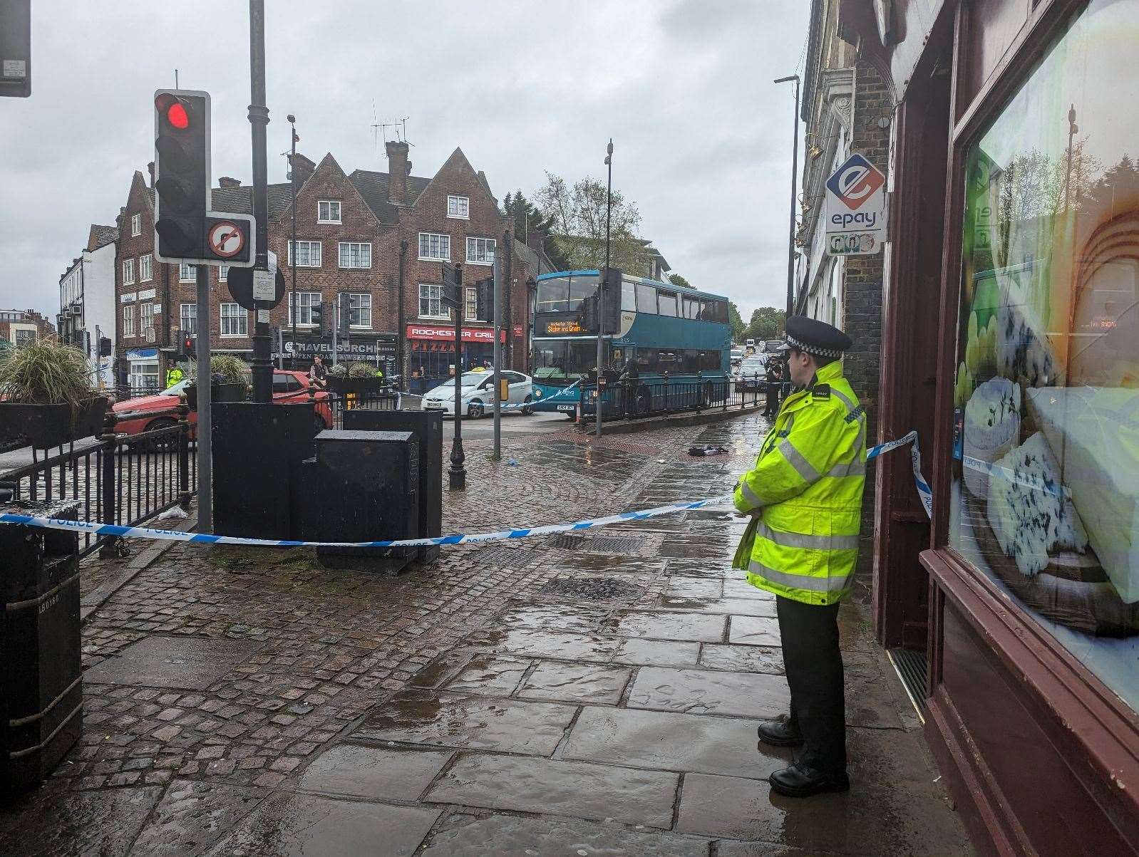 A man has been charged after a stabbing at the junction of Rochester High Street and Star Hill