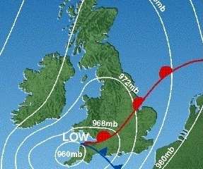 The Great Storm of 1987 weather map Picture: Peter Milford