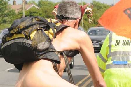 The World Naked Bike Ride in Canterbury aimed to raise awareness of issues affecting cyclists