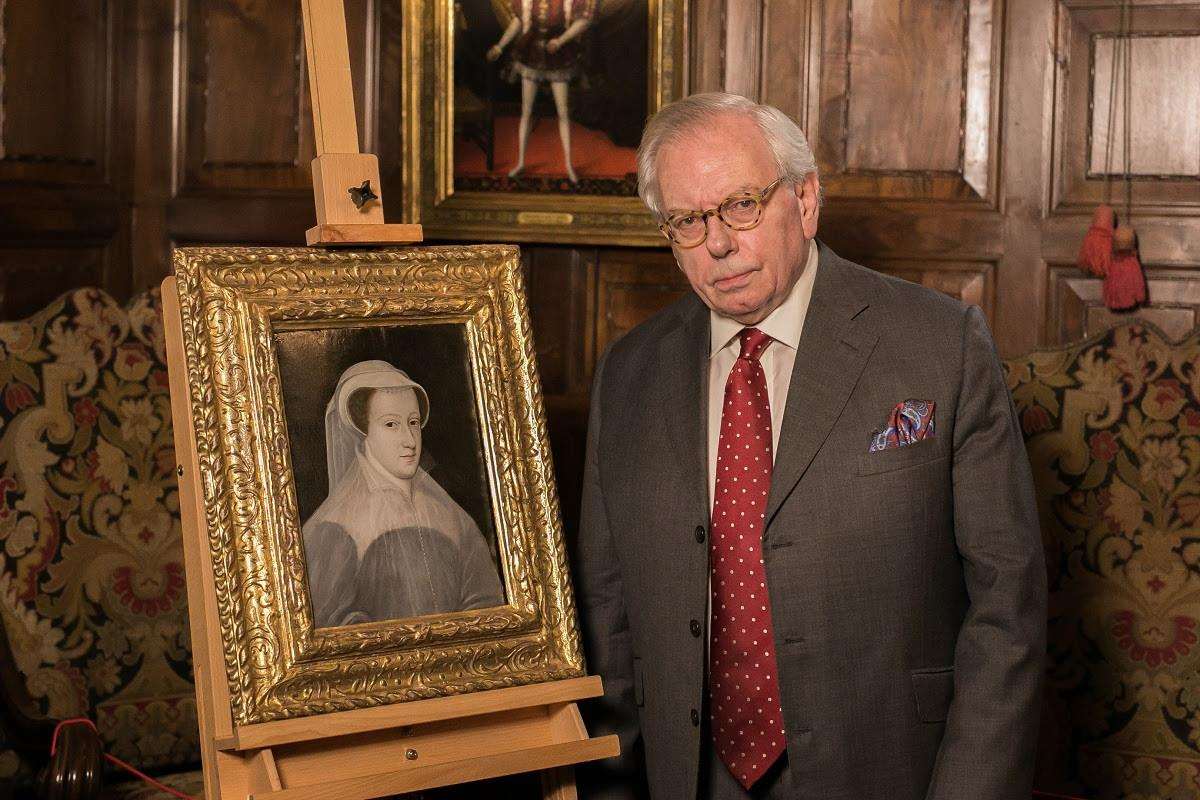 Tudor expert David Starkey with the rare portrait