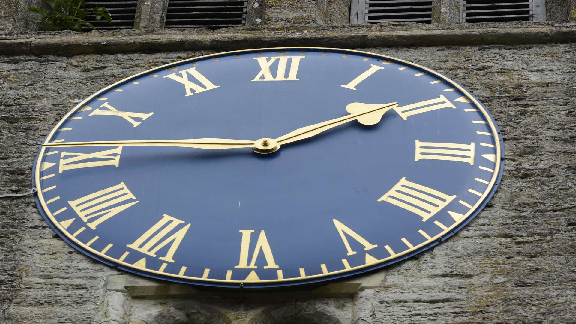 The clock at St Mildred's Church, Tenterden