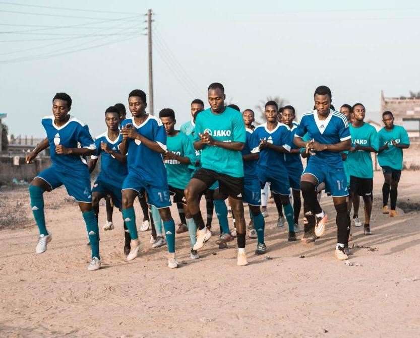 Phoenix Academy youngsters in Ghana are put through their paces