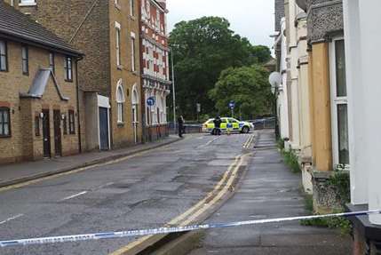Police cordon off Royal Road in Sheerness
