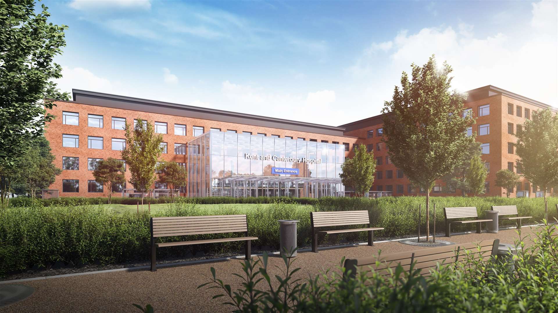How the super hospital in Canterbury is planned to look. Picture: Quinn Estates