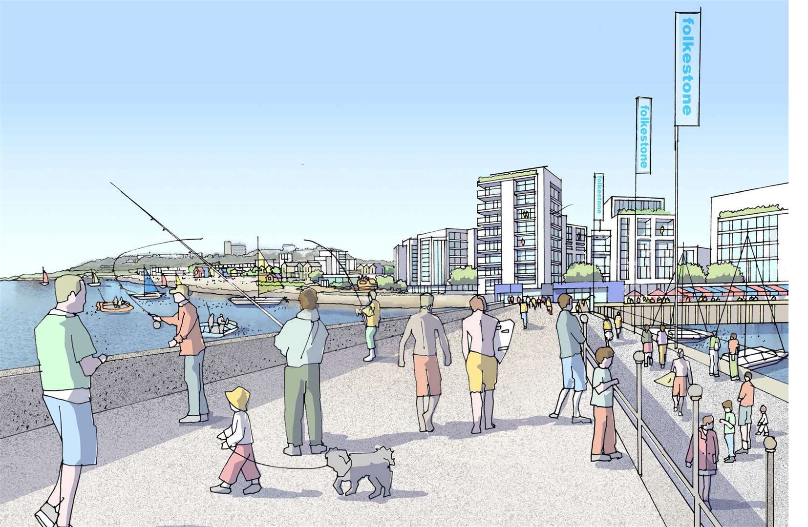 A proposed view of the Harbour Arm from 2012