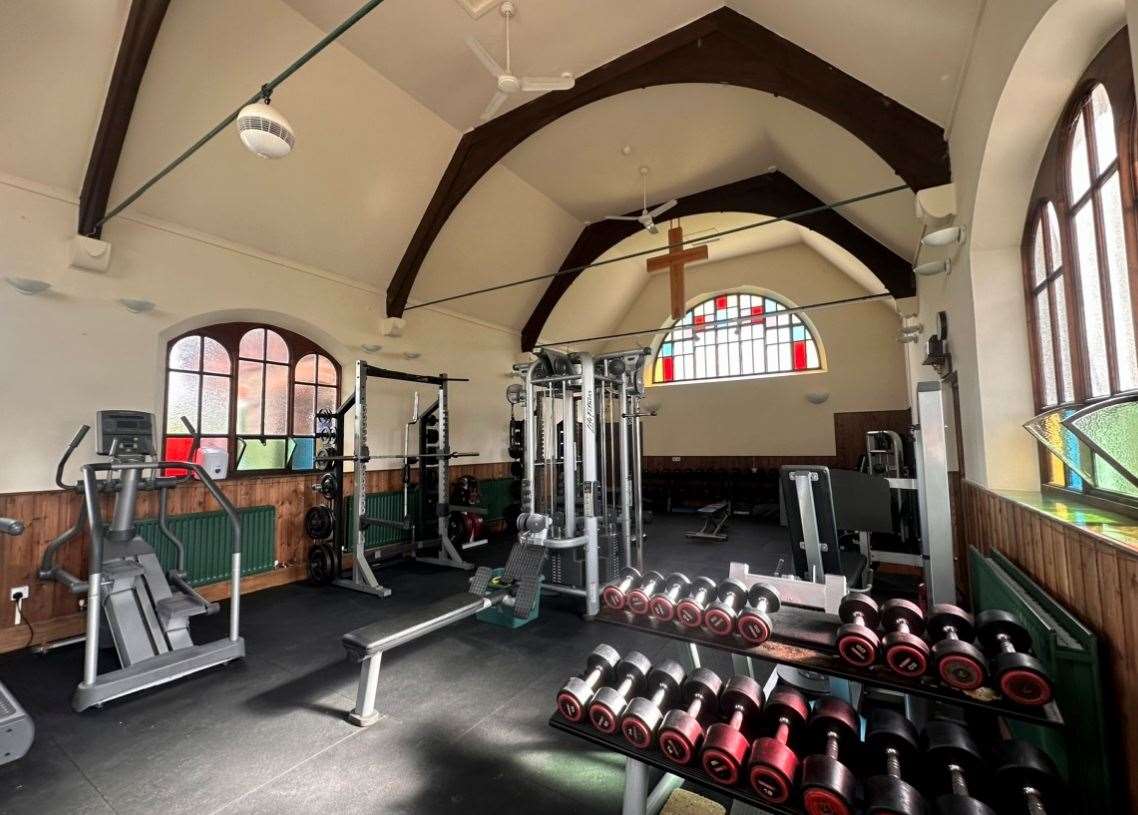 The new gym facility at Capel United Church in Five Oak Green