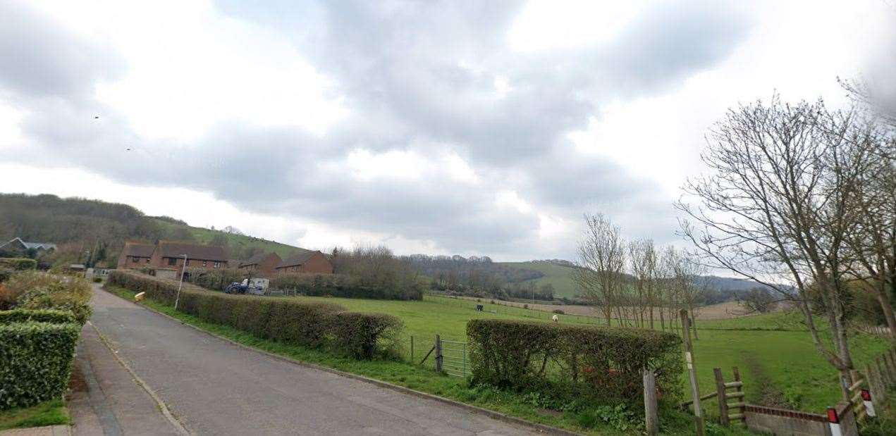 The homes would be built in Short Lane in Alkham, Dover. Picture: Google