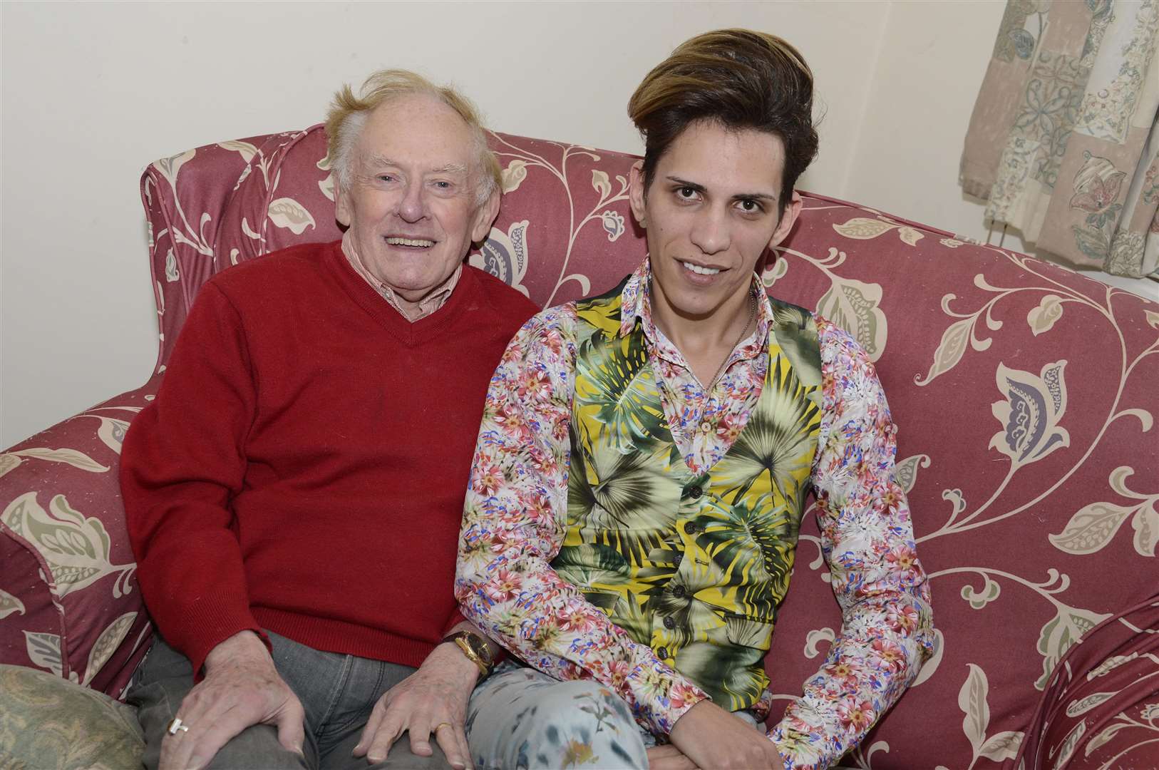 Retired clergyman Philip Clements and model Florin Marin met online