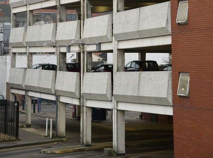 The Brook car park next to the Pentagon Shopping Centre, in Chatham