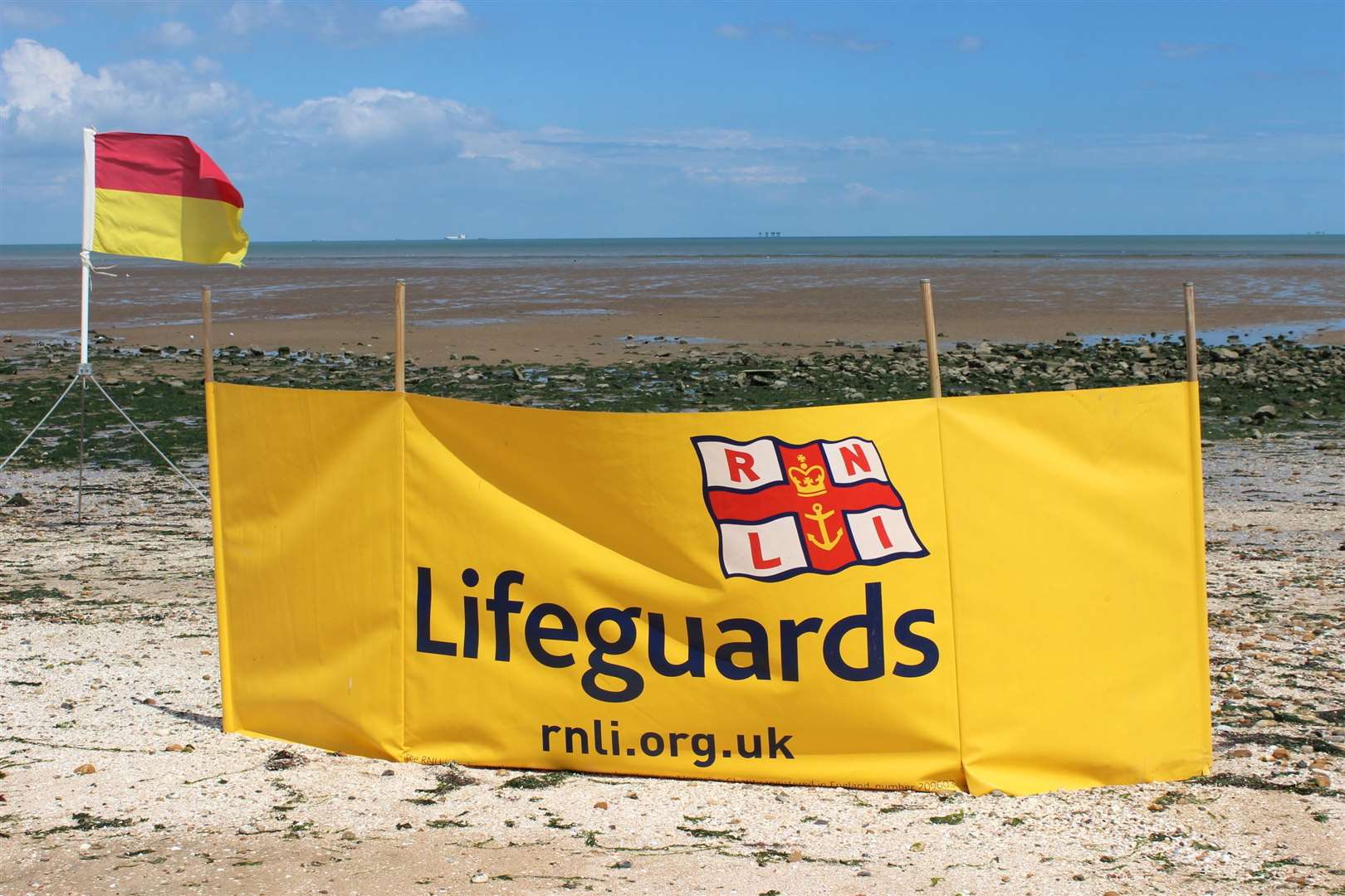 RNLI lifeguards patrol Leysdown beach. Picture: John Nurden