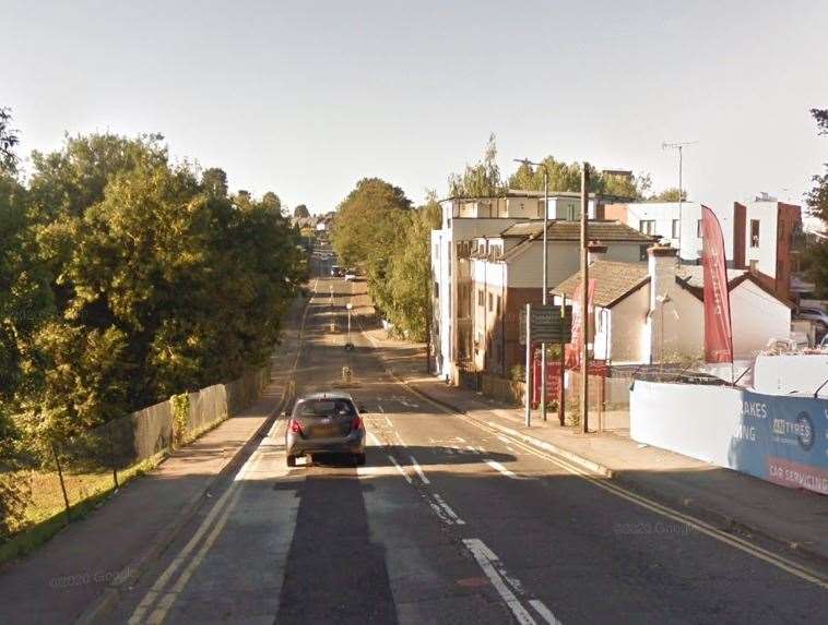 Reports were made of a knife-wielding man making threats on Square Hill Road. Picture: Google