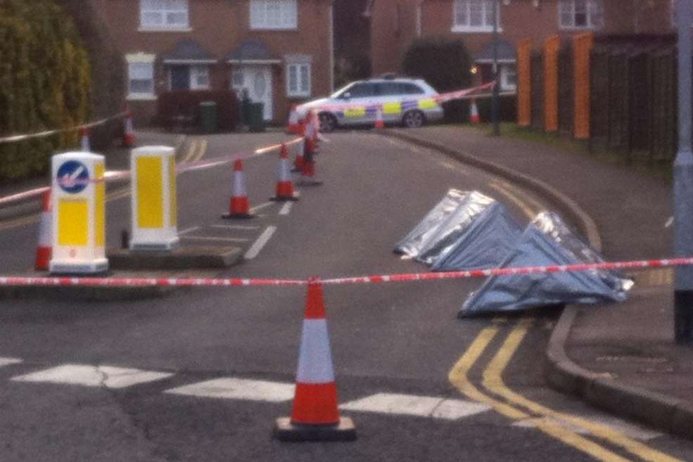 Scene of the street shooting in Dartford