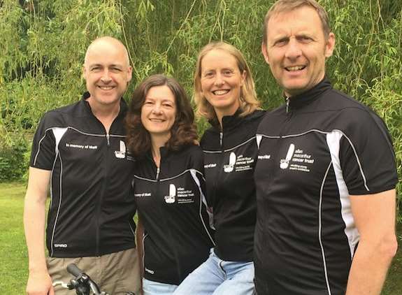 Left to right: Dave, Jo, Gabby and Chris are doing the South Downs Way together