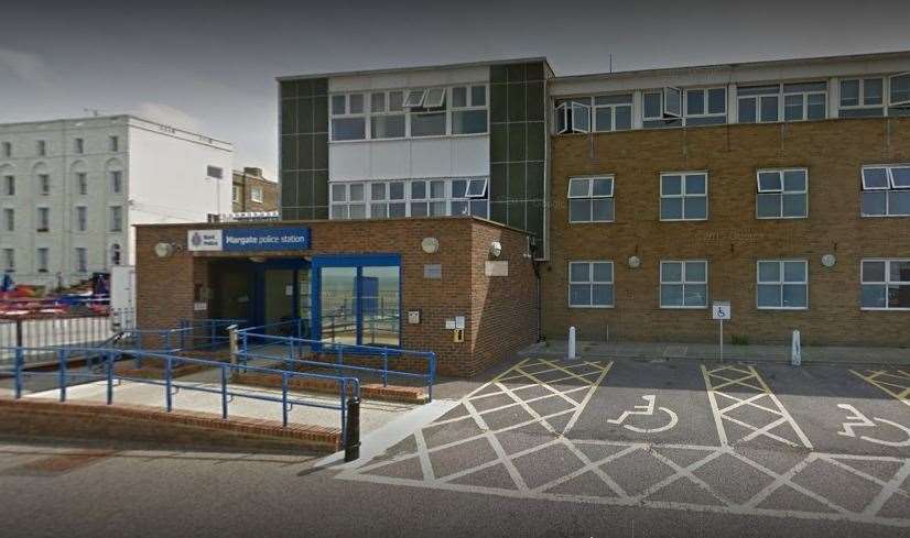 A man is said to have escaped while in custody at Margate Police Station