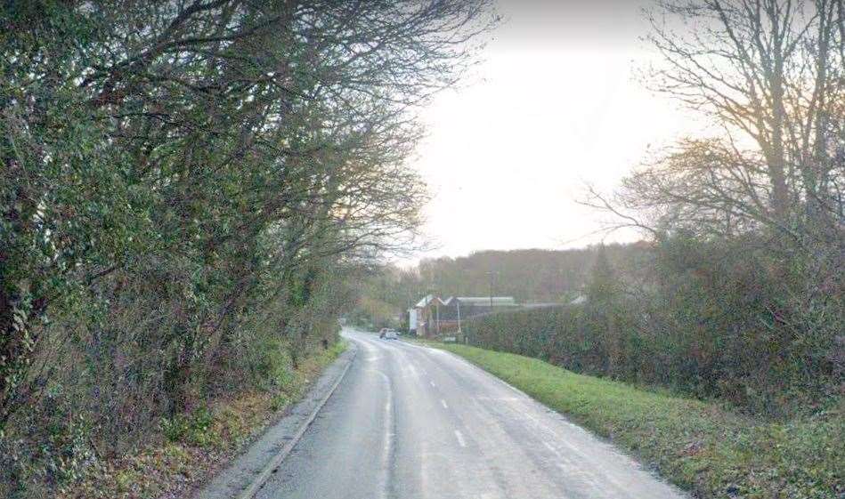 Kent Police checked lorries parked near the A2 in Canterbury Road, Dunkirk. Picture: Google Street View