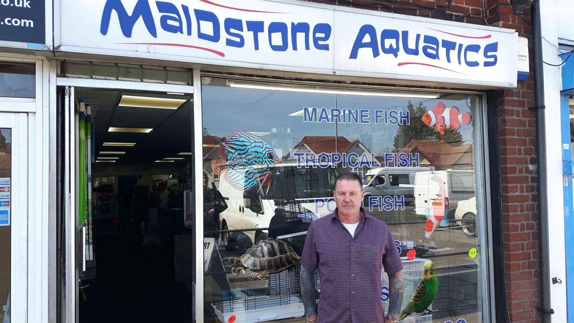 Mark Smith, the owner of Maidstone Aquatics
