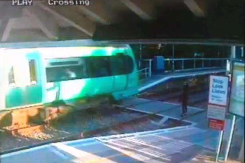 The frightening near miss at the Hamstreet crossing