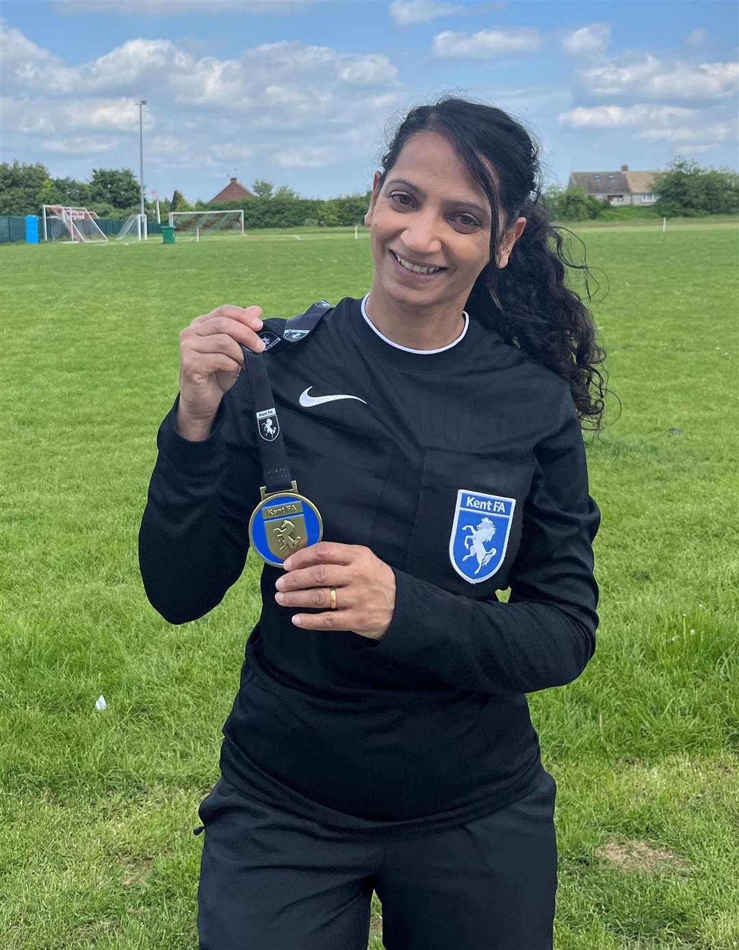 Rashpal Shergill is the first South Asian female to ever referee in the Kent County Cup finals