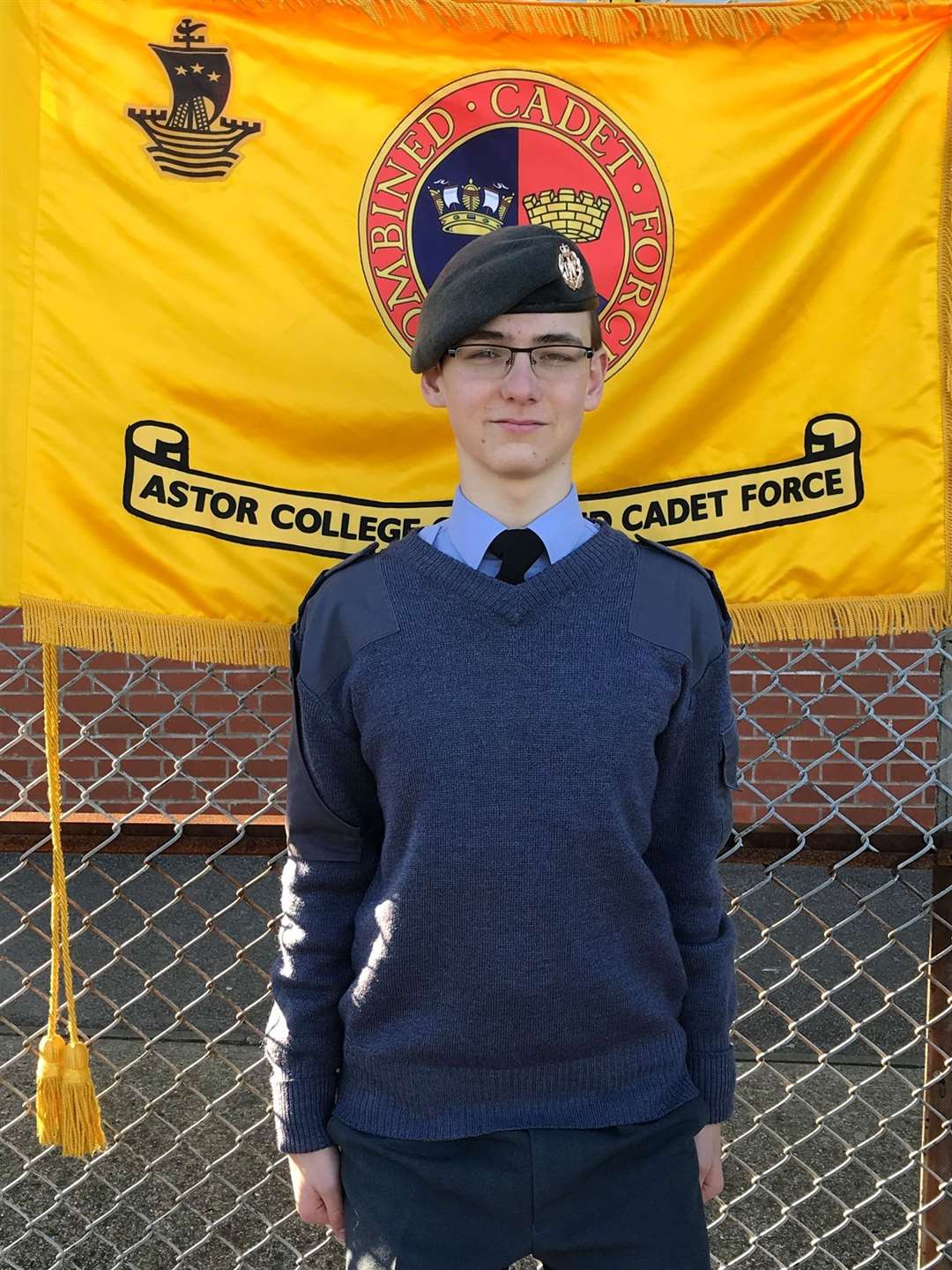 Flt Sgt Michael Saunderson of the Astor Combined Cadet Force has won a Diana Award (37703834)