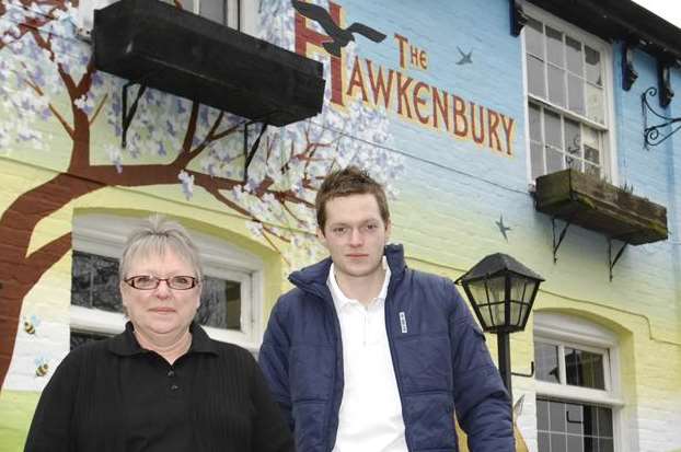 Alison and Daniel Woodbridge outside The Hawkenbury before their ordeal