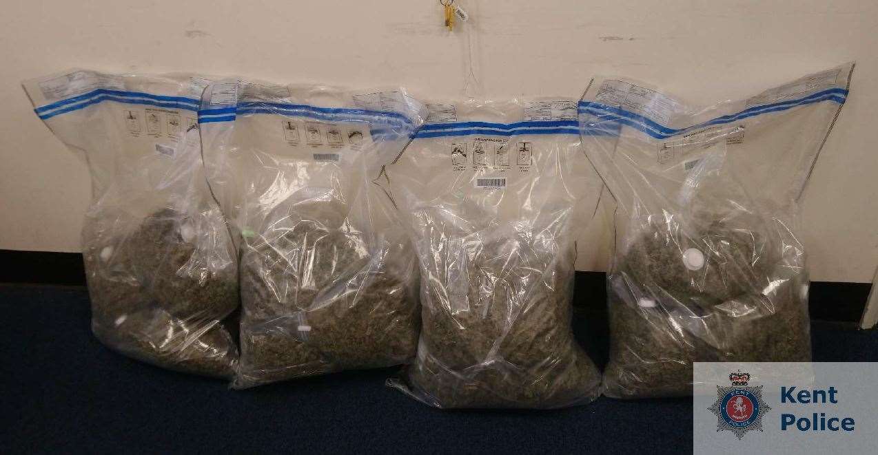 Some of the cannabis seized by police who arrested Julian Muca