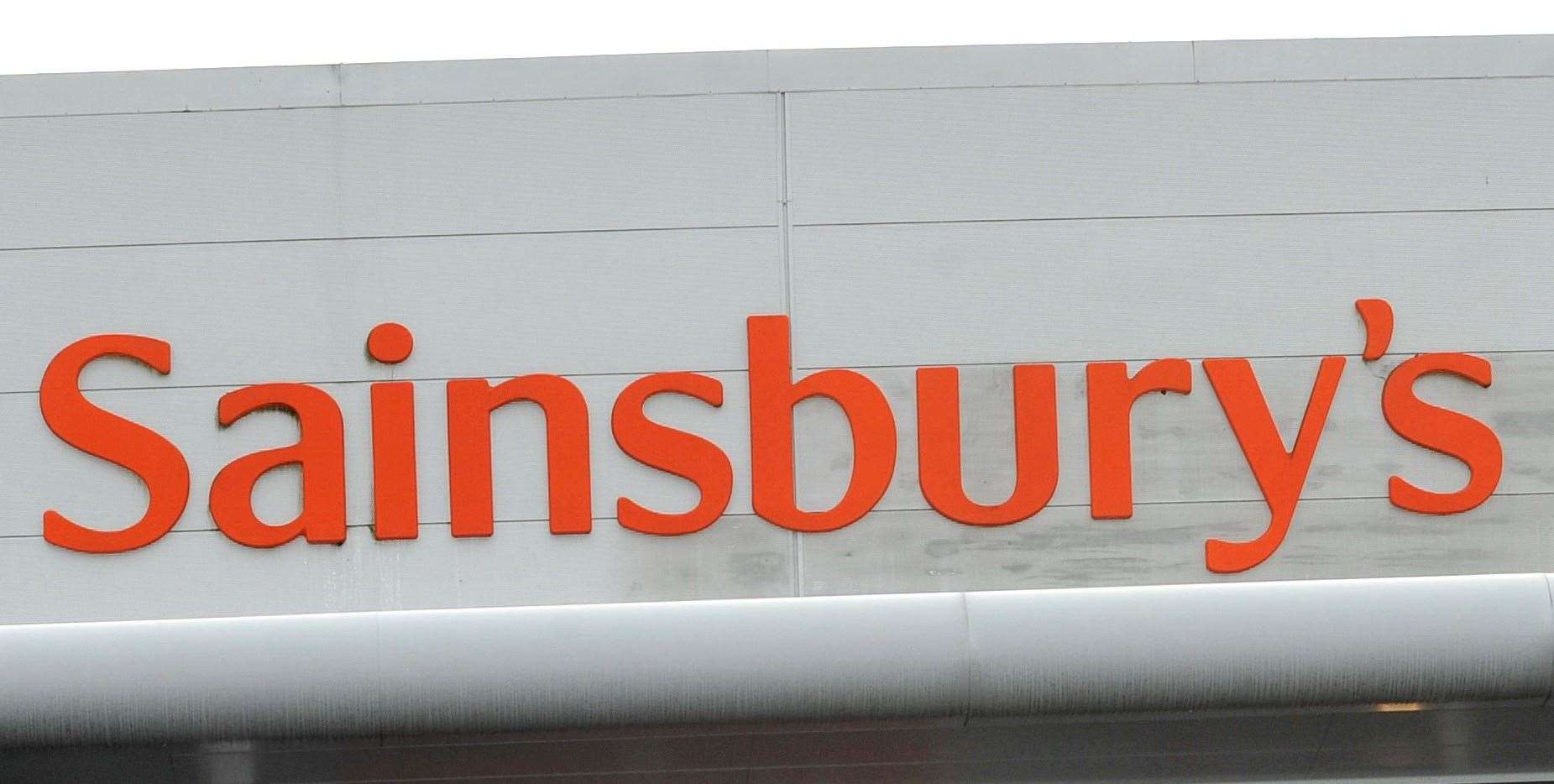 Sainsbury's say the signs were about to be moved as part of an update