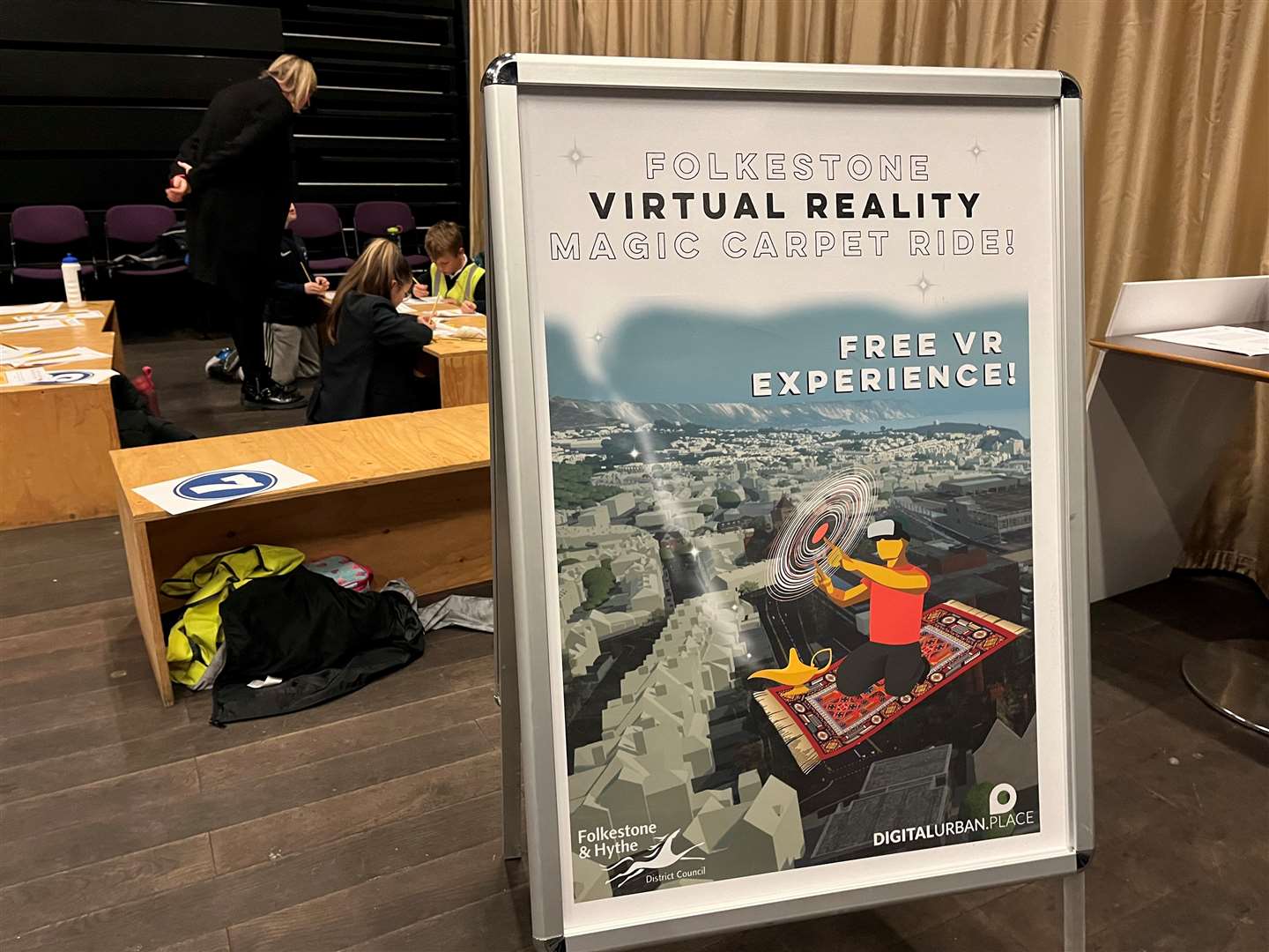 A VR experience has been created to show people what a transformed town centre could look like. Picture: Folkestone & Hythe District Council