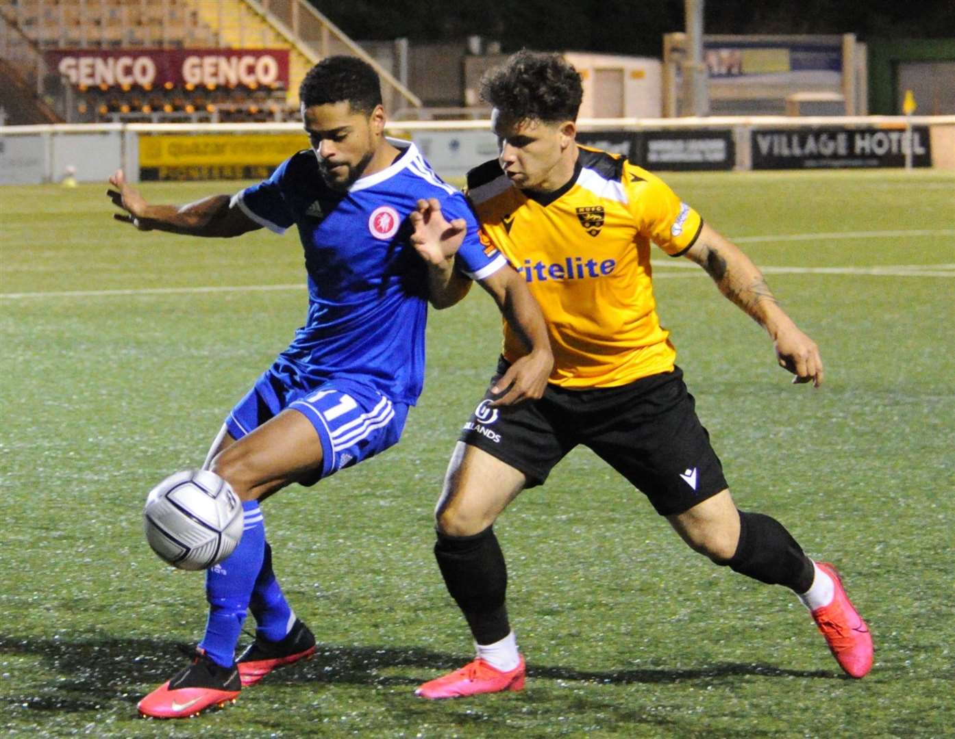 Bradley Quinton felt his Welling side were superb at Maidstone on Tuesday night Picture: Steve Terrell