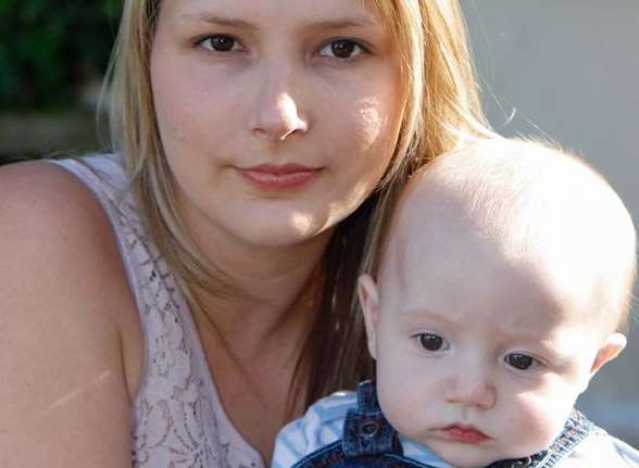 Gemma Cawte and 5-month-old son Jack