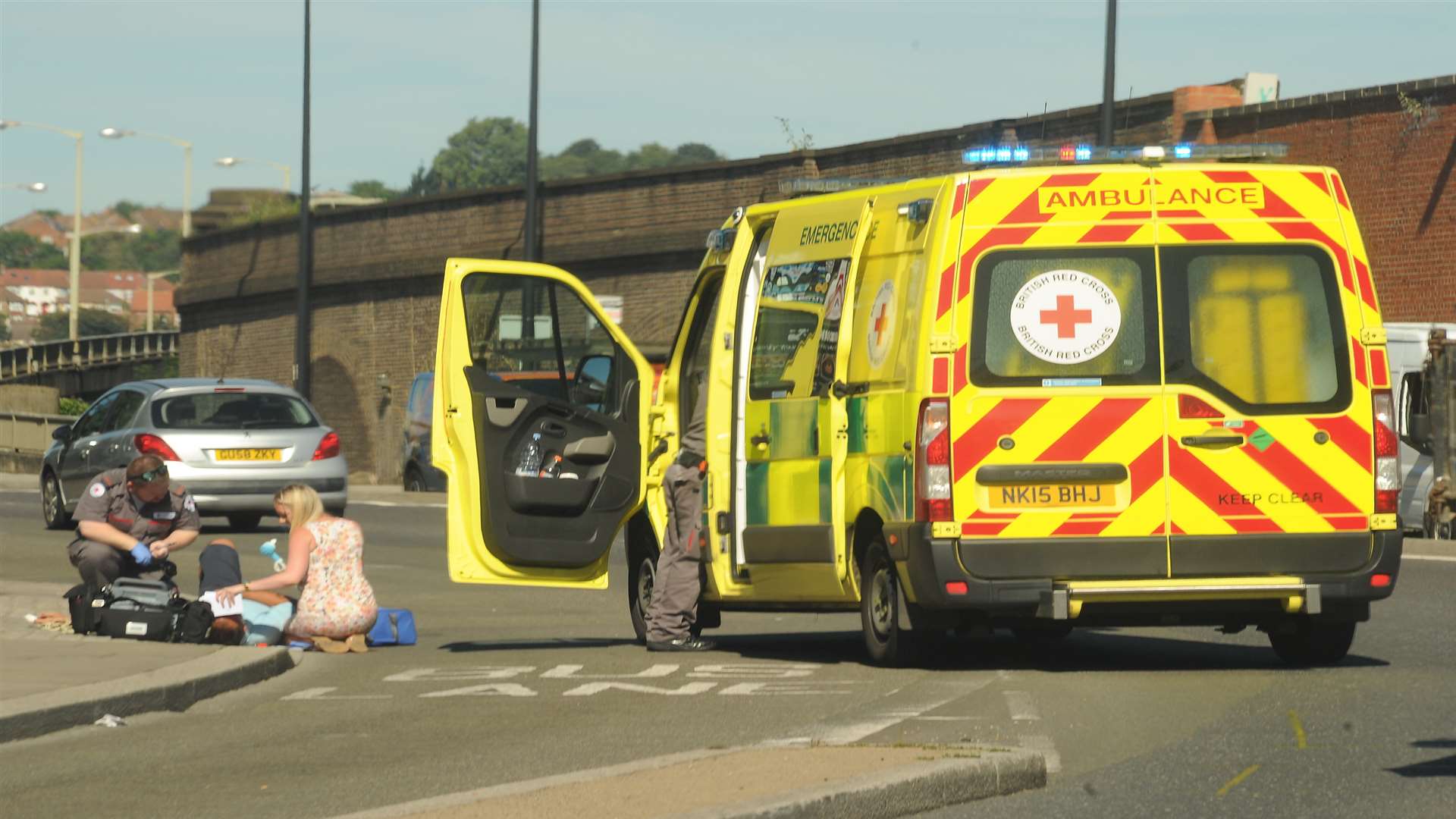 The man was taken to Medway Maritime Hospital after the hit and run