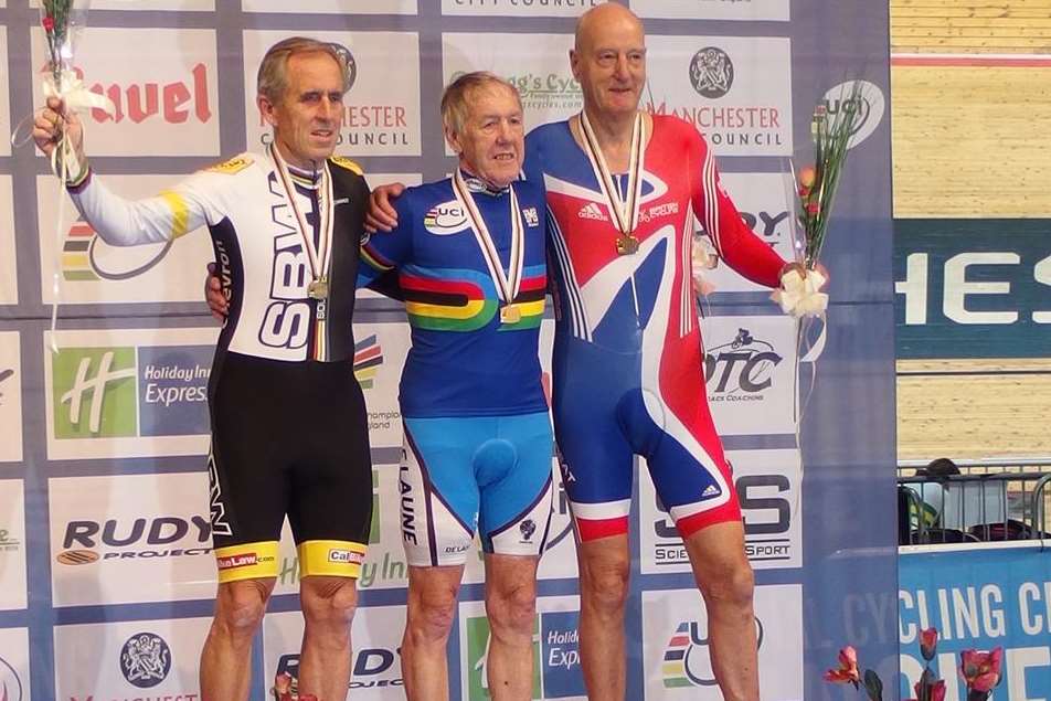 Alan Rowe becomes world record holder for 2000m track cycling in over-75 category