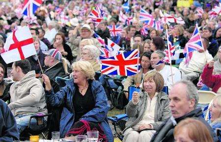 The crowd at the Castle Proms