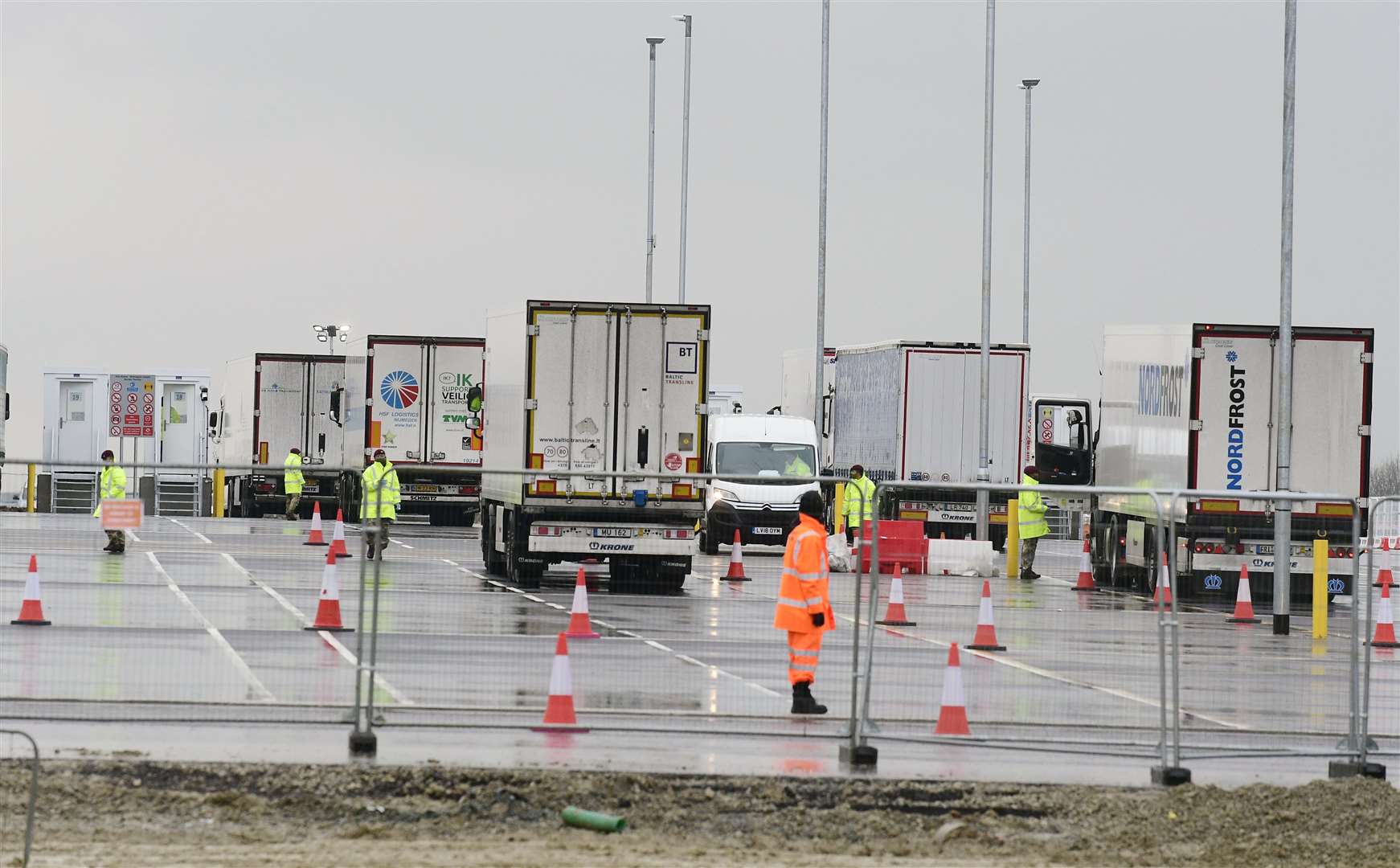 The government snapped up the site last summer and turned it into a lorry park within months. Picture: Barry Goodwin