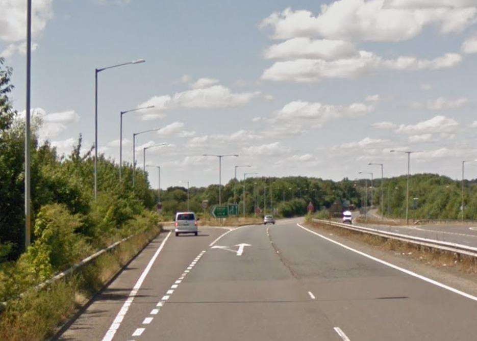 The incident happened on the A2070 in Ashford. Picture: Google (6786101)