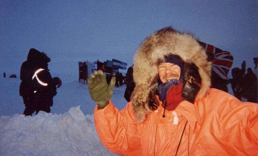 George Meegan in Alaska where he completed his epic challenge