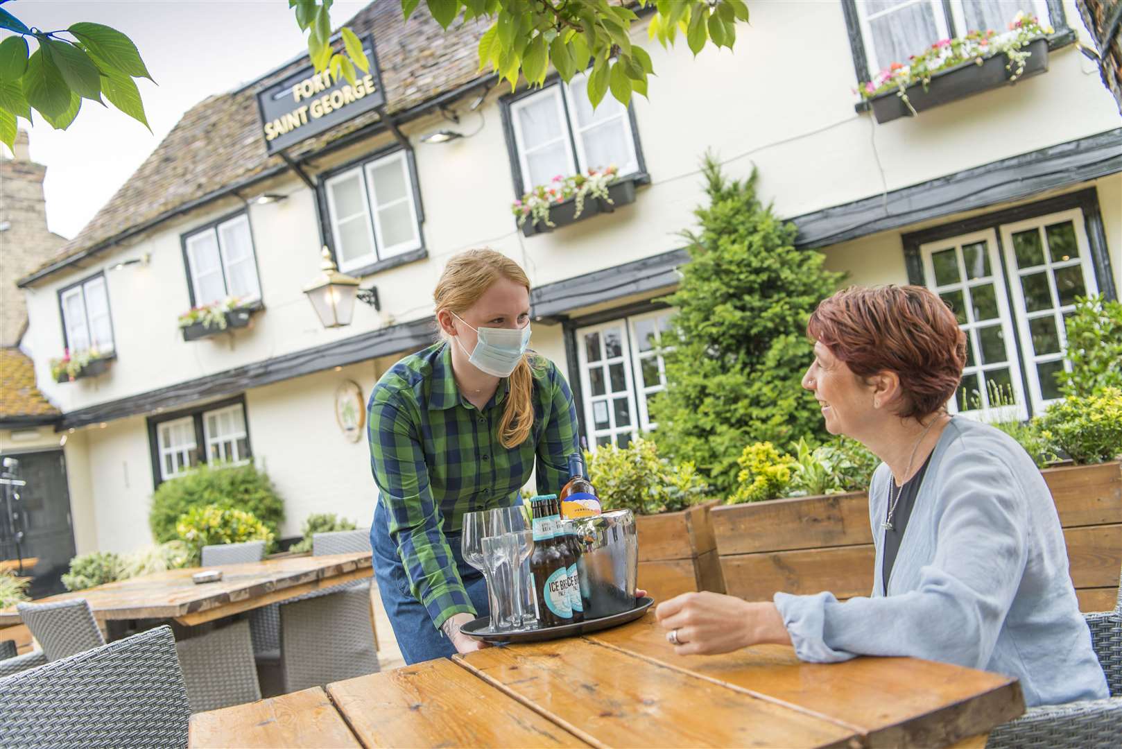 Table service will become the new norm when pubs and restaurants reopen (Adam Smyth/Greene King)