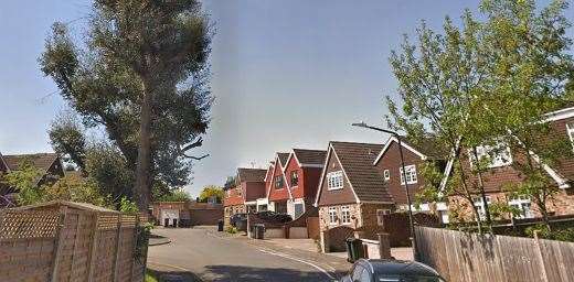 Fire crews attended a garage fire in Rosewood, Dartford. Picture: Google
