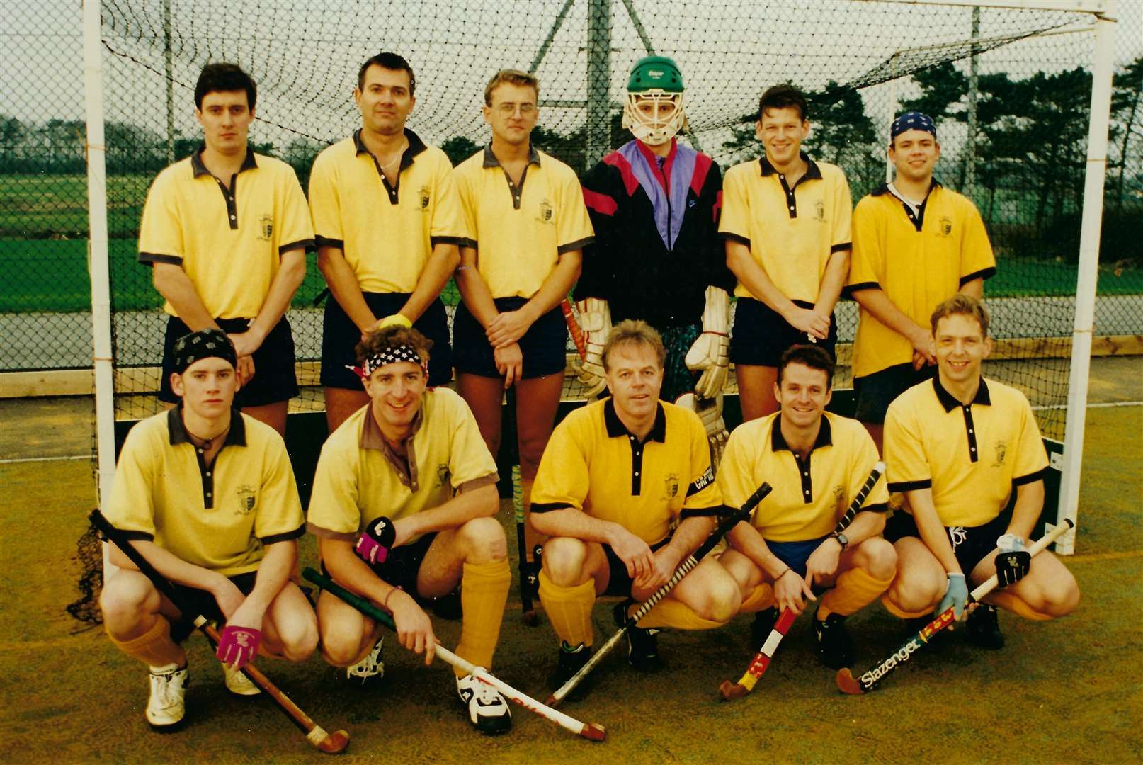 Tony Wyman, front centre, with the second team that went through the 1994/95 season unbeaten