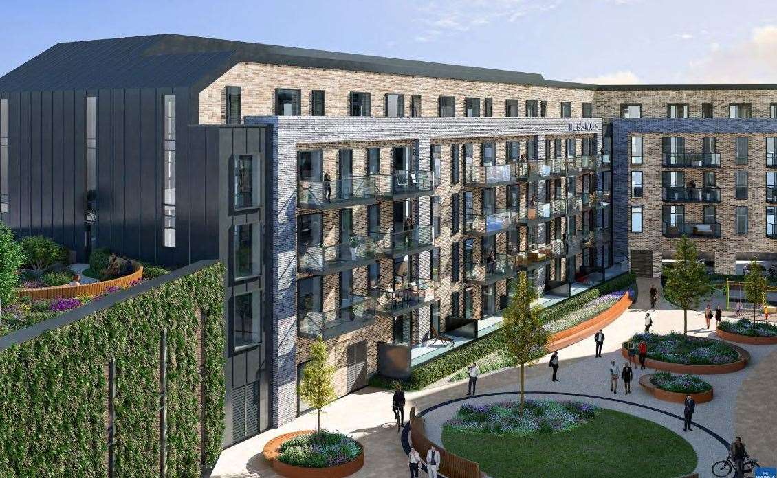 One flat block will have a rooftop garden, while the other has one on the third floor. Picture: Blueberry Developments