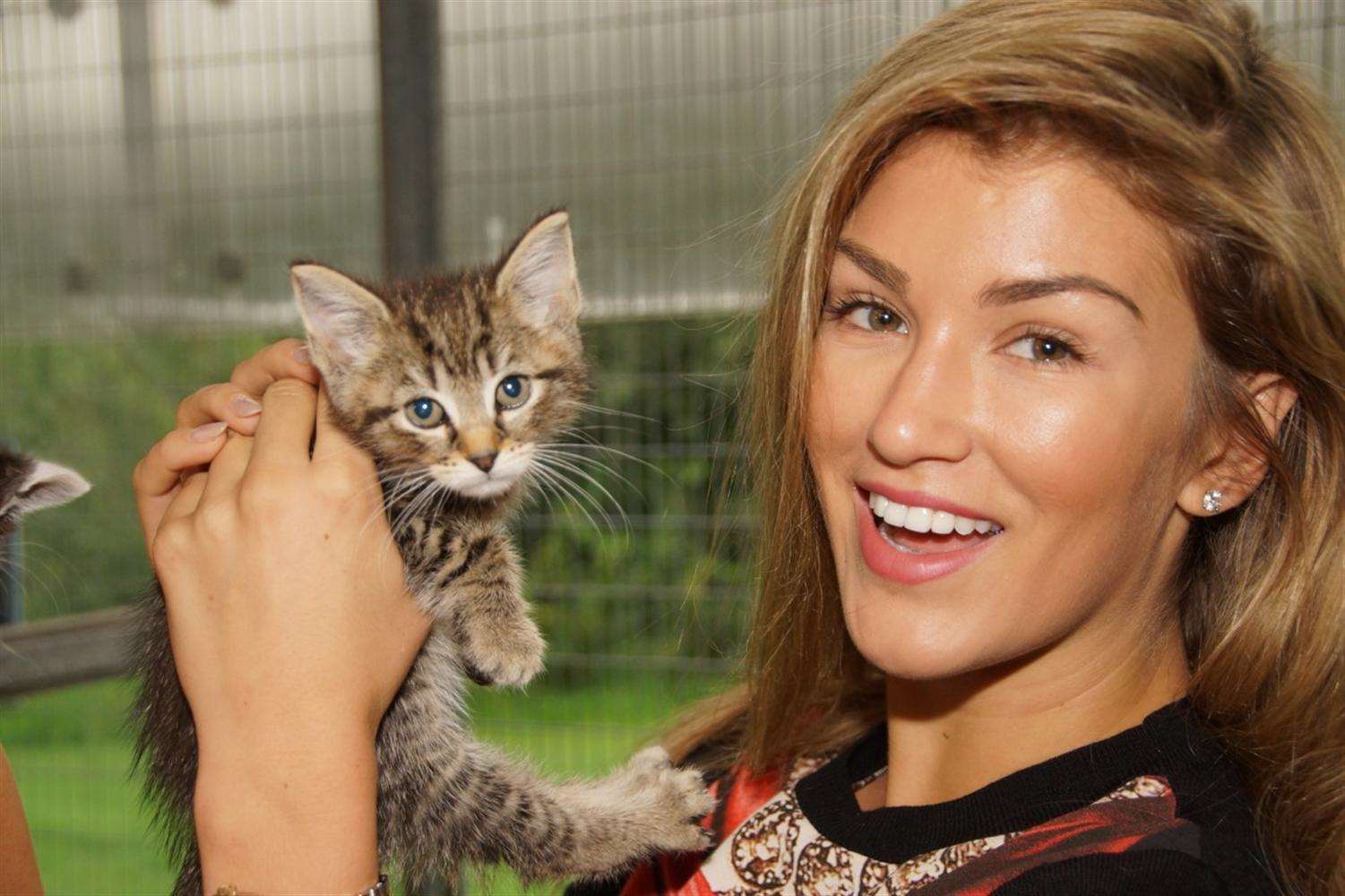 Amy Willerton visits the RSPCA centre in Leybourne Picture: Mike Dooley