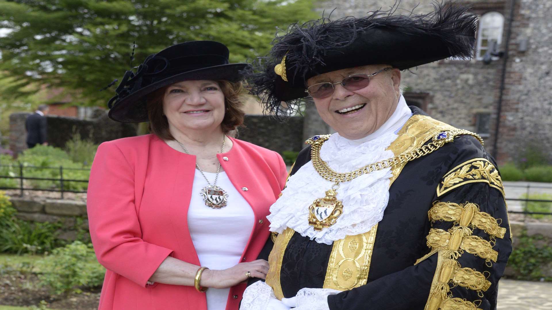 Outgoing Lord Mayor of Canterbury Cllr George Metcalfe with his wife Lillian.