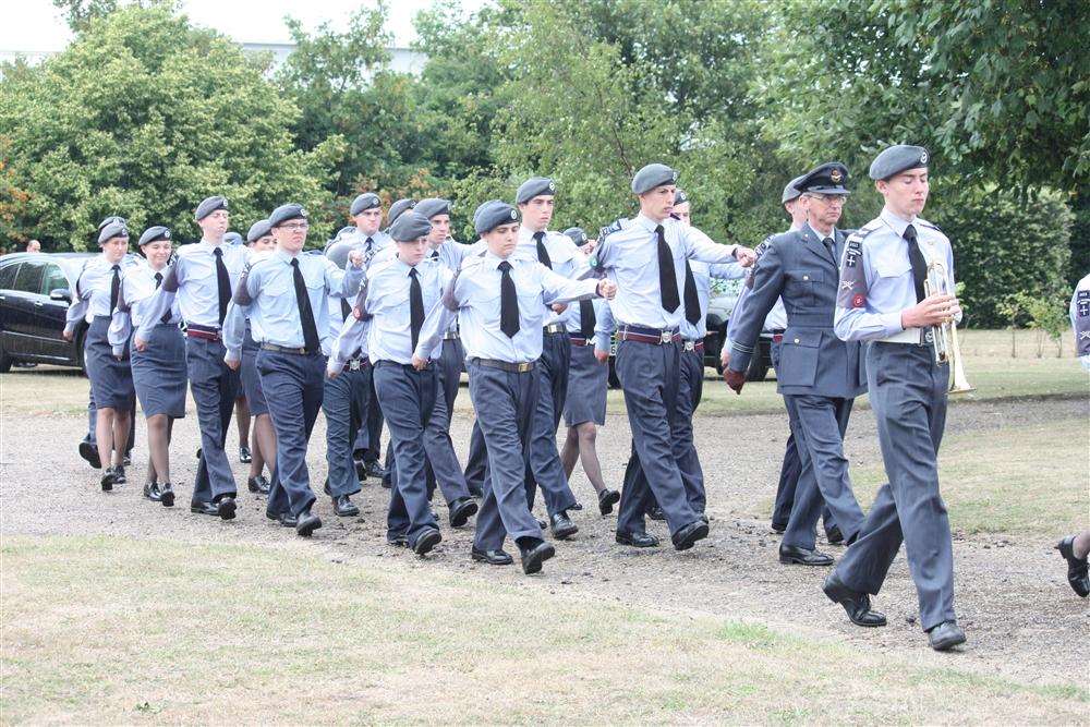 The 2433 (Ramsgate) Squadron Air Cadets band led by Wing Commander Cliff East. Picture: Minster Matters