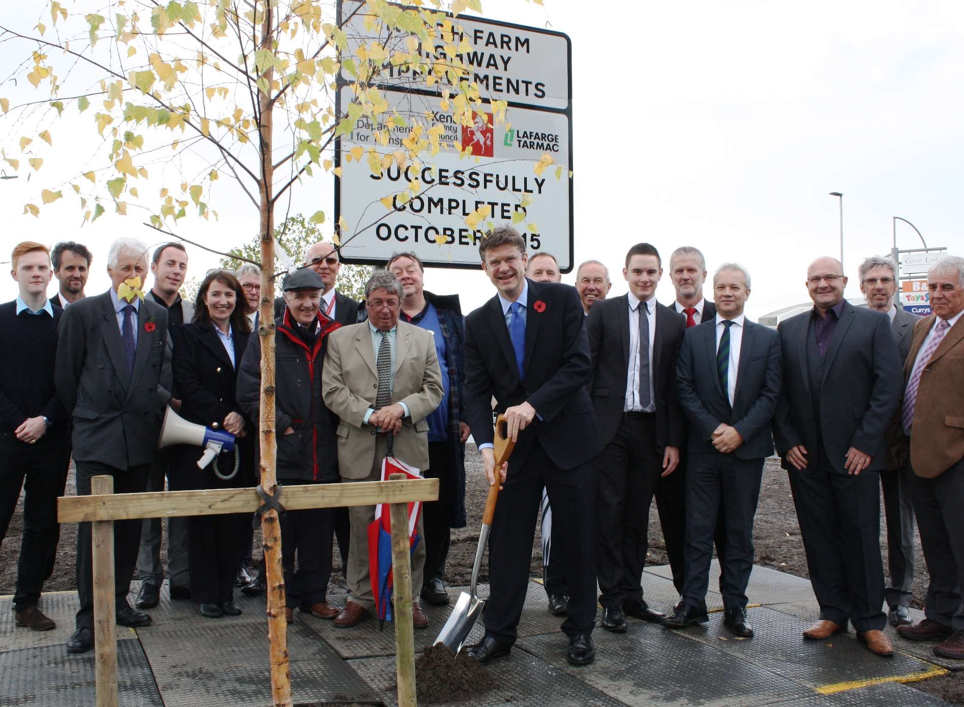 Tunbridge Wells MP Greg Clark, local politicians and business leaders officially marked the opening of the multi-million pound congestion-busting Longfield Road Improvement Scheme