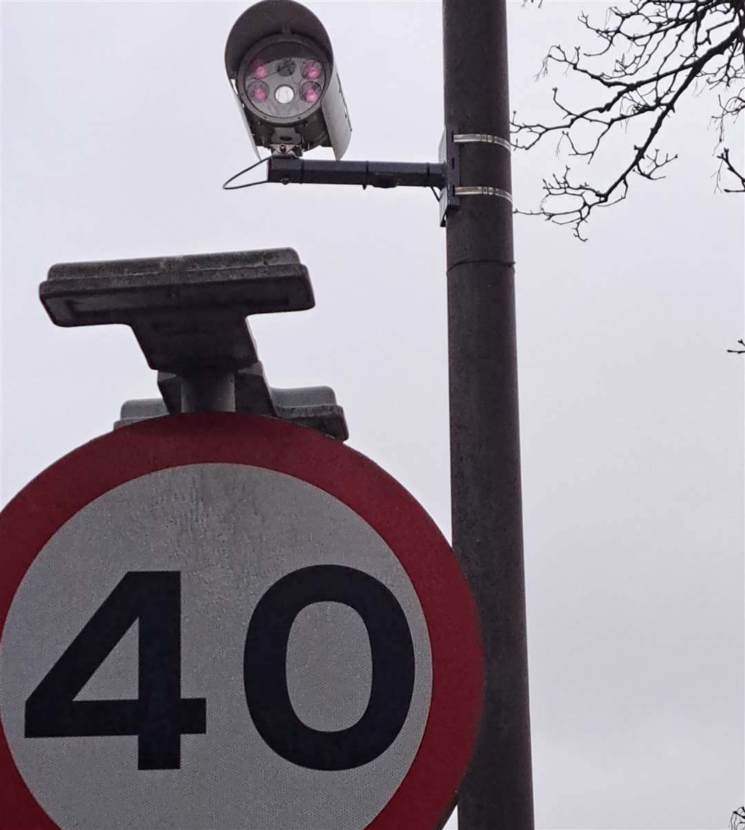 The new camera on Linton Hill has been put up by the police