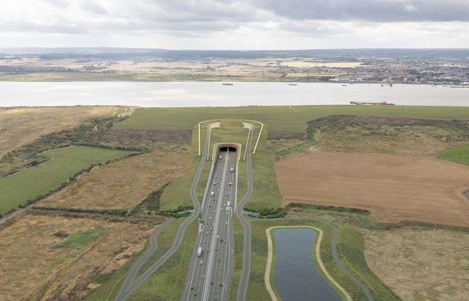 The new Thames Freeport has implications for the proposals for the Lower Thames Crossing between Gravesend and Thurrock. Photo: National Highways